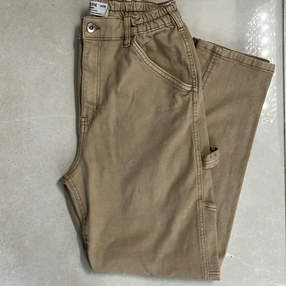 HIGH RISE - Beige Jeans - Picture 1 of 2